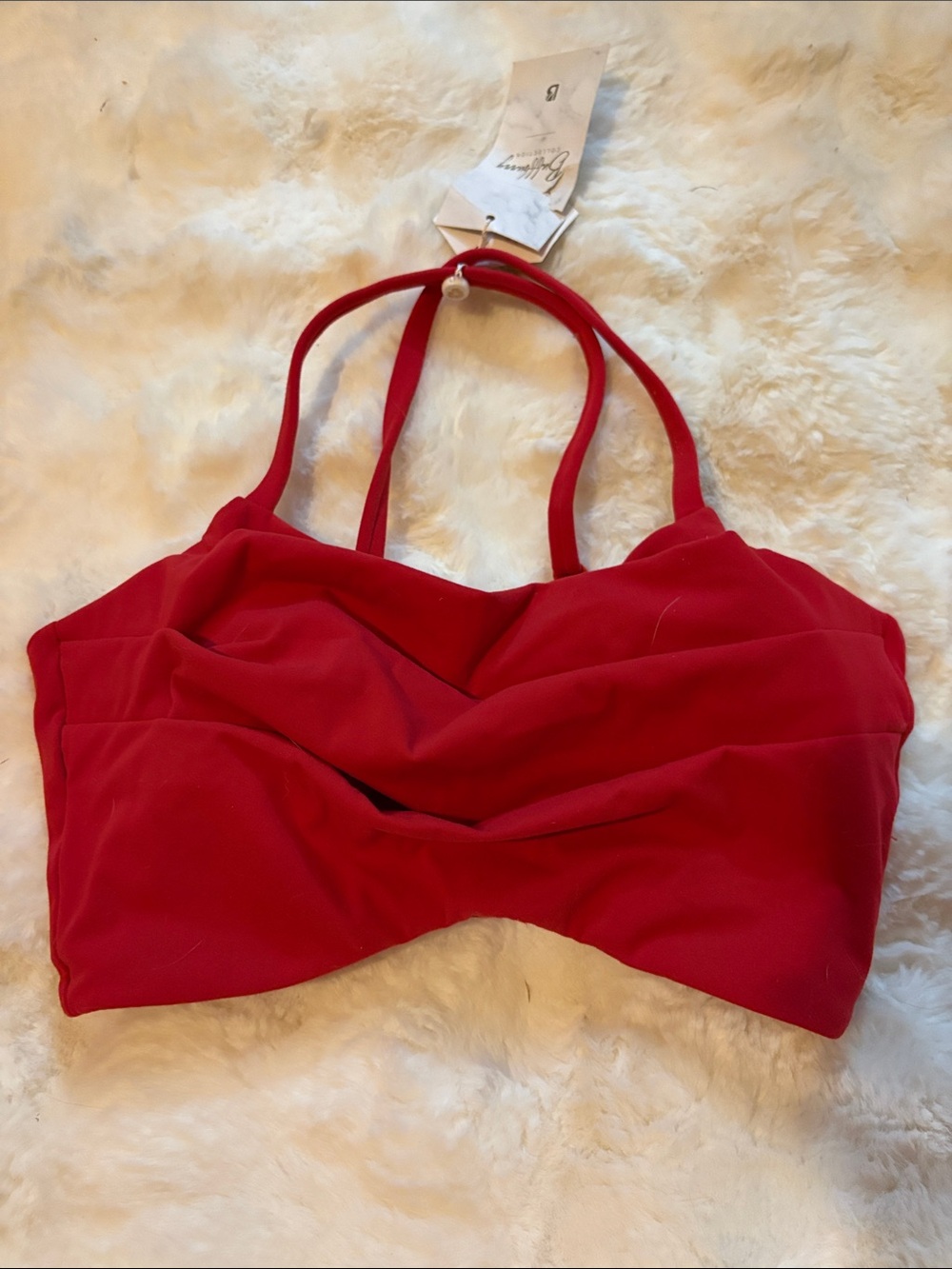 ❤️BuffBunny Empire Sports Bra ❤️Lipstick Red 💄MED, NWT 🖤 RARE